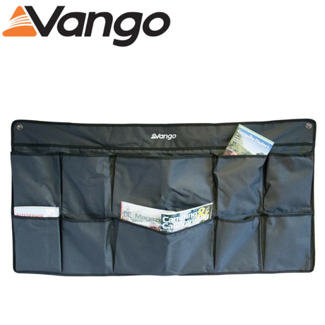 Vango 10-pocket sky storage bag with multiple compartments for organizing camping gear and accessories.