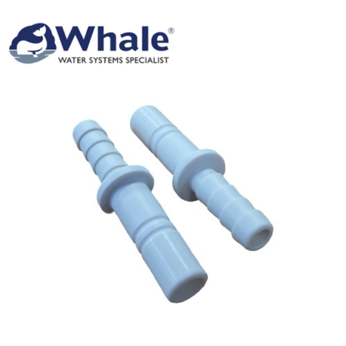 Whale Stem Hose Connector 12mm-3/8" flexible connector with durable design for secure hose connections.