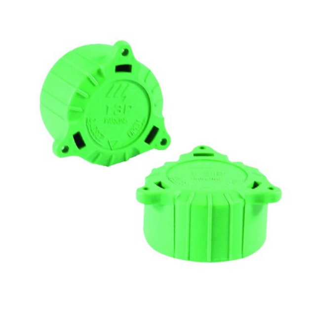 13-pin green parking plug by Powerpart, designed for secure vehicle connection and compatibility with trailer and towing systems.