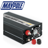 Maypole 150W power inverter with USB port, 12V/230V output, compact design for vehicle and portable use