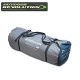 Outdoor Revolution Skyfall Midi 200 self-inflating sleeping mat with a textured surface and rolled-up design for easy storage.