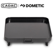 Cadac Dometic 2 Cook 3 flat grill plate for 2 Cook 3 range, showcasing the non-stick cooking surface and grill design.