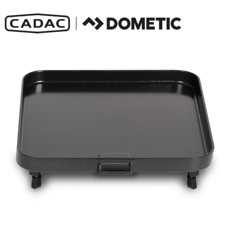 Cadac Dometic 2 Cook 3 flat grill plate for 2 Cook 3 range, showcasing the non-stick cooking surface and grill design.
