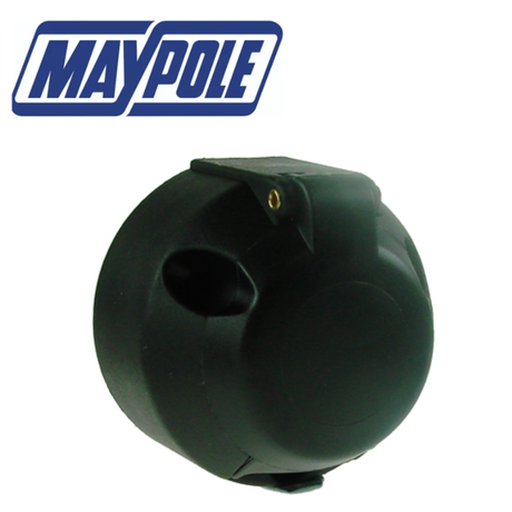 Maypole plastic trailer socket 12V 'N' 7Pin, showing the durable 7-pin electrical connector for trailer wiring.