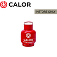 Calor Propane 3.9kg gas bottle with safety valve, ideal for outdoor cooking and heating needs.