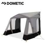 Dometic Leggera Air 300 S portable camping air mattress with built-in pump, shown in a compact, deflated state.