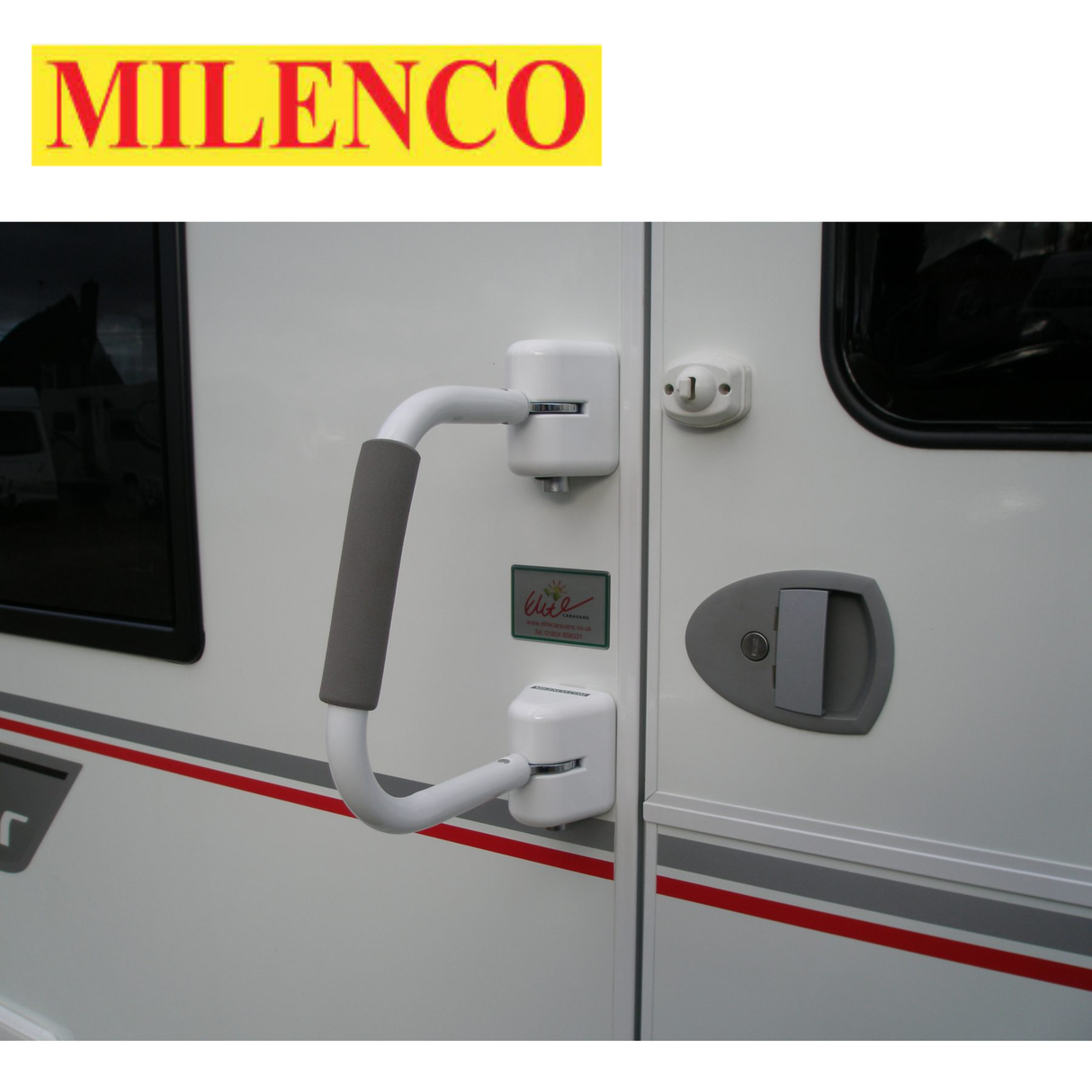 Milenco Small Security 31 Handrail 5258, sturdy handrail with a sleek design for enhanced safety and support.