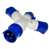 3 way splitter site electric hookup