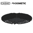 Cadac Dometic BBQ Grid 40 showing a stainless steel cooking surface with grilling bars for outdoor barbecue cooking.