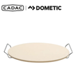 Cadac Dometic 42cm pizza stone for even heating and crispy crusts, ideal for outdoor and indoor pizza baking.