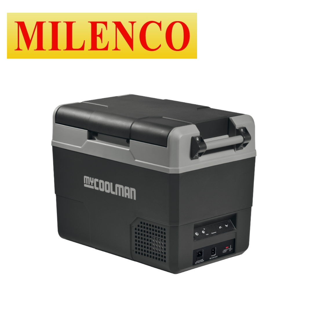 Milenco myCOOLMAN 47L Roamer Compressor Coolbox with a sleek design, ideal for refrigeration or freezing.