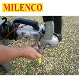Milenco AKS Compact HitchLock 4992 featuring a secure design for trailer hitch protection and easy installation.