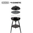 Cadac Dometic Chef 50 BBQ with QR, featuring a sleek design and multiple burners for outdoor cooking.