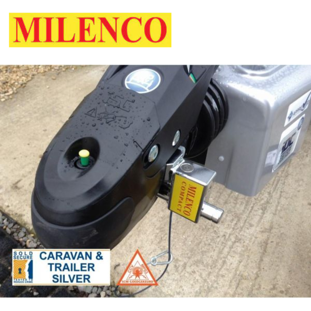 Milenco BPW/Winterhoff Compact Hitchlock 5005, a durable security lock designed for trailer and hitch protection.