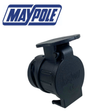 Maypole 13 Pin to 7 Pin trailer conversion adapter showing the black plastic connector with metal pins.