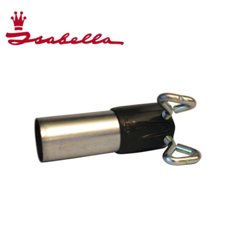 Isabella MegaFix 32mm curtain rod with brackets and finials, showcasing the sturdy metal design and sleek finish.