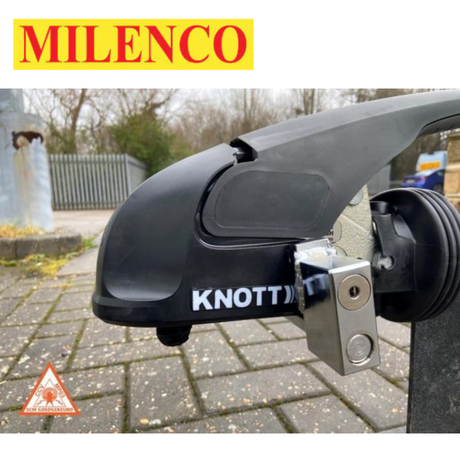 Milenco Compact Knott Stabilizer Head HitchLock 6712 with secure locking mechanism and durable design for towing stability.