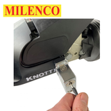 Milenco Compact Knott Stabilizer Head HitchLock for secure towing, model KS 25/30/35, showcasing durable design and features.