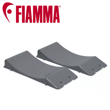 Pair of Fiamma Wheel Saver wheel protectors designed to prevent tire damage and enhance wheel safety.