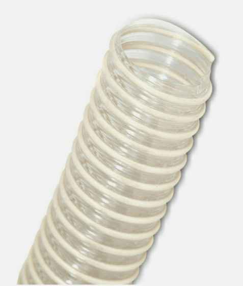 Clear 40mm ID Spiral Convoluted Hose
