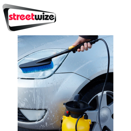 Streetwize 8L portable power spray with compact tank and handheld spray nozzle