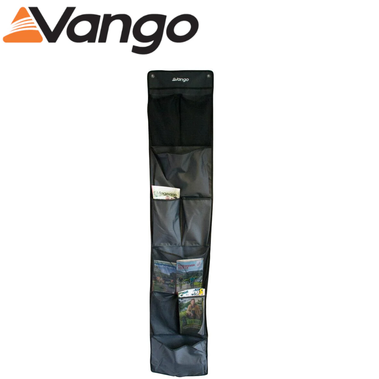 Vango 9 Pocket Sky Storage organizer with multiple mesh pockets for camping gear and outdoor accessories.