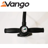 Vango Airbeam Pump designed for quick inflation of tents and airbeds, featuring a sturdy build and ergonomic handle.