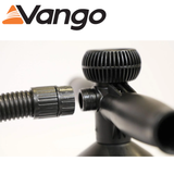 Vango Airbeam Pump with a sturdy design and nozzle for quick inflation of air tents and inflatable camping gear.