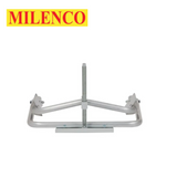 Milenco lightweight aluminium level with a storage bag, showcasing its sleek design and practical use for leveling.