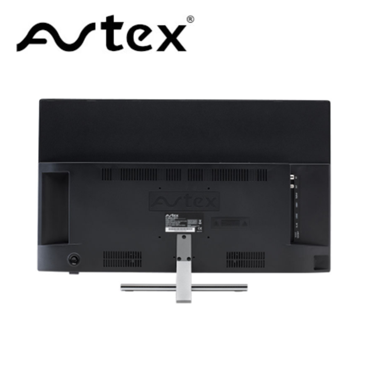 Back view of Avtex 24” Smart HD TV AV249TS showing ports and sleek design features.