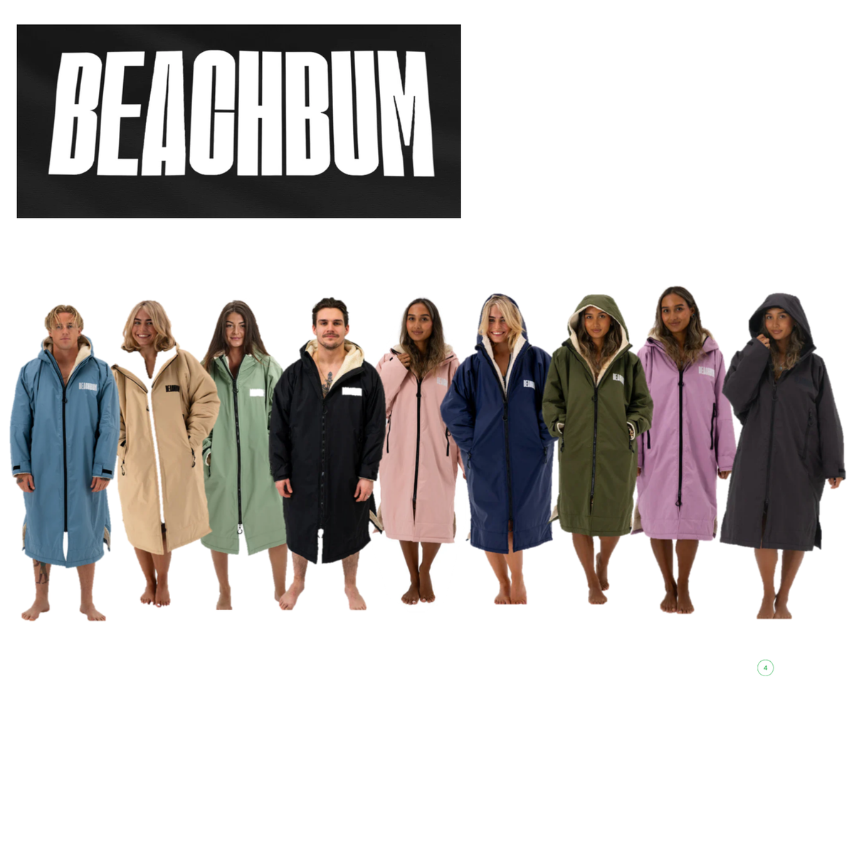 Adults Beachbum changing robe in a vibrant design, perfect for post-swim comfort at the beach.