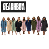 Adults Beachbum changing robe in a vibrant design, perfect for post-swim comfort at the beach.