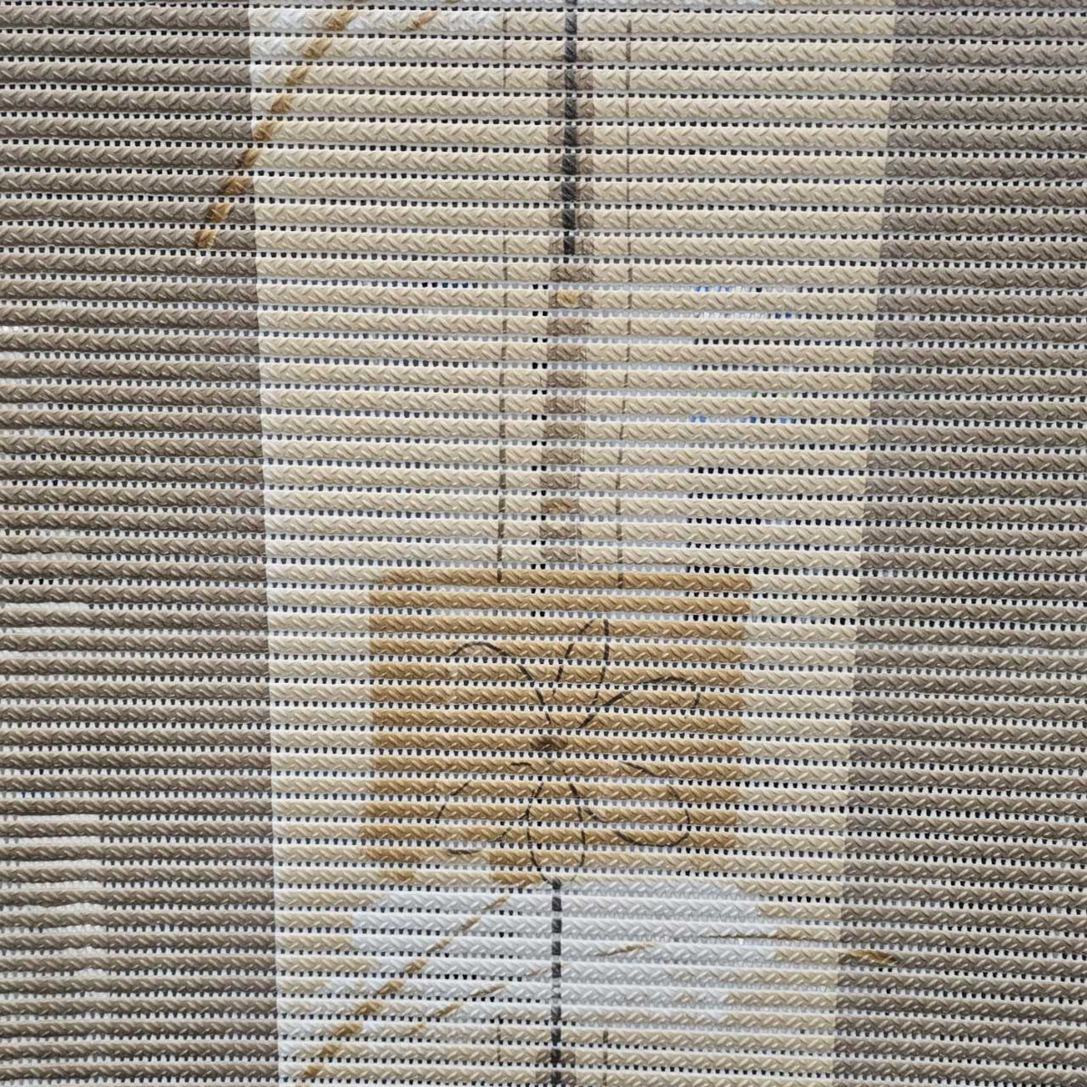 Brown shower mat with cushioned, non-slip surface by Cannock Caravan Accessories, designed for safety and comfort in the bathroom.