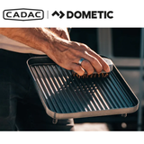 Cadac Dometic Soft Soak Brush with long handle and soft bristles for gentle cleaning of cookware and surfaces.