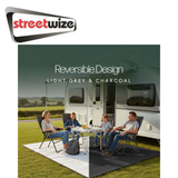 Streetwize premium reversible awning carpet with textured, durable surface suitable for outdoor awning areas.