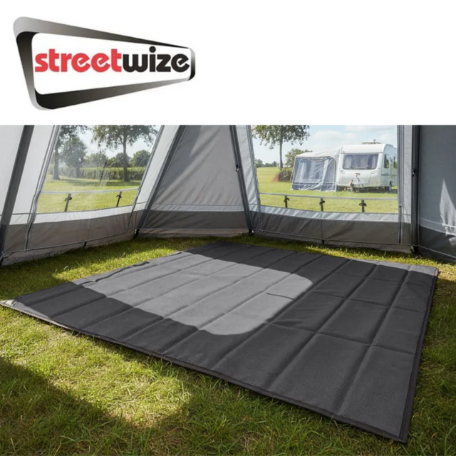 Streetwize premium reversible awning carpet with textured surface, designed for outdoor awnings and versatile interior use.
