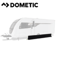 Dometic Draught Skirt for models 200, 260, 330, 390 showing the flexible black fabric and attachment edges