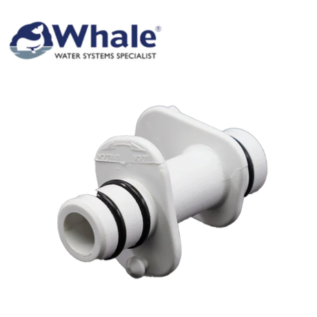 Whale AquaSource to Truma Crystal II adaptor EM9407, showcasing the compact design and connection points for easy installation.