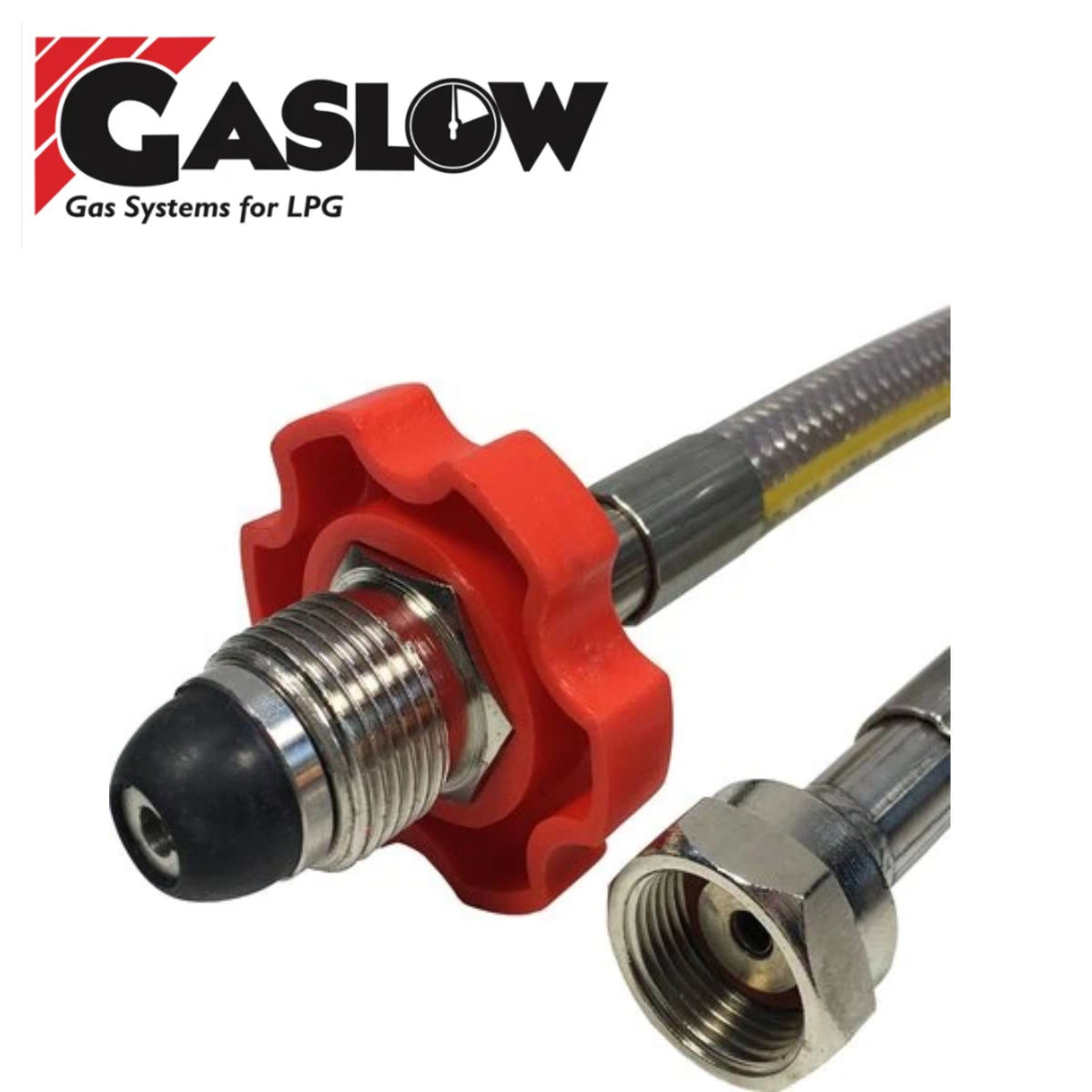 Gaslow Propane Easy-Fit 1.50 metre Stainless Steel regulator hose