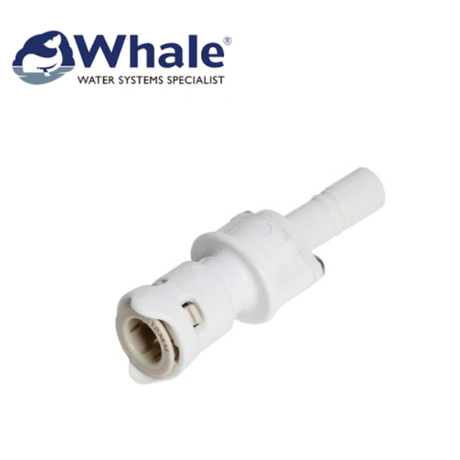 Whale FV1300 Non Return Valve with a sleek design, showcasing its functional features and durable material.