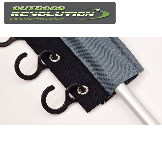 Outdoor Revolution Deluxe Coat Hanger with multiple hooks and sturdy design for organizing coats and jackets outdoors.