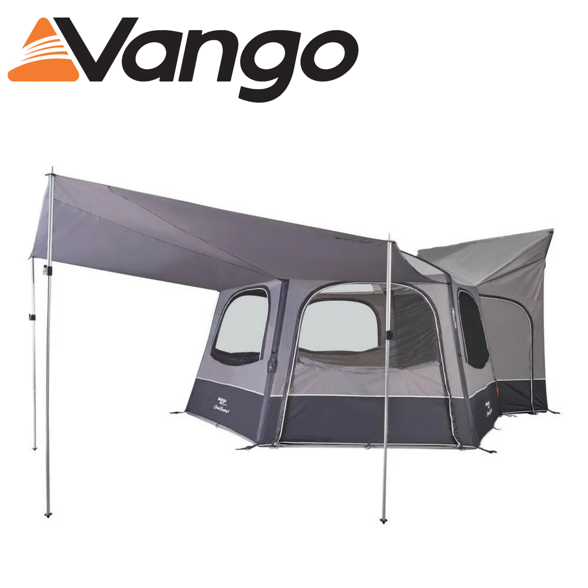 Vango Hex Sun Canopy showcasing a lightweight outdoor shelter with a unique hexagonal shape and sun protection features.