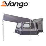 Vango Hex Sun Canopy showcasing a lightweight outdoor shelter with a unique hexagonal shape and sun protection features.