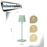 Leisurewize Lucia Rechargeable Lamp Green