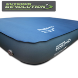 Outdoor Revolution Skyfall Double 200 self-inflating sleeping mat with a textured surface and compact design for camping.