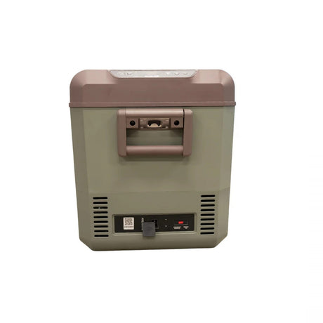 Milenco myCOOLMAN 20L fridge or freezer in a compact design, showcasing the exterior and controls.