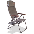 Quest Leisure Naples Pro Recline Chair with side table, comfortable outdoor lounge chair for relaxing and seating.