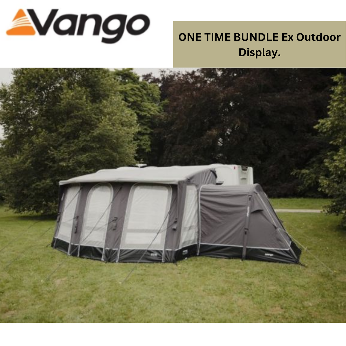 Vango Riviera Air 390 Pro Sheild and Tall Air Annexe Bundle EX OUTDOOR DISPLAY