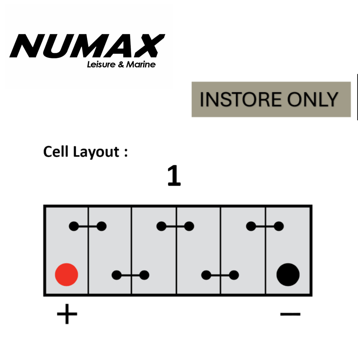 Numax XV31MF Sealed Leisure Battery 12V 105AH Instore Collection Only