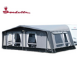 Isabella Nordic 300 full awning featuring a robust mega frame in a spacious outdoor setting.